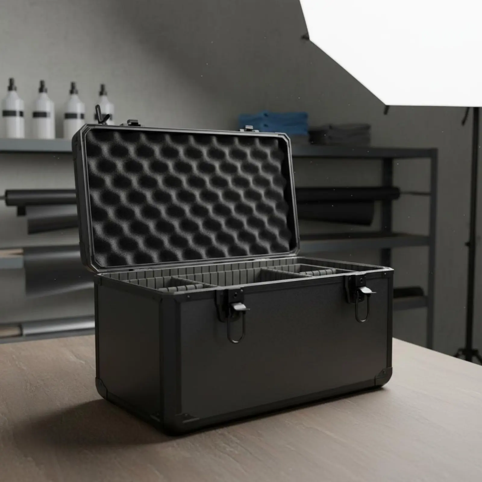 Divider Toolbox Removable Dividers Portable Tool Case Equipment Carrier Metal Latches for Professionals, Auto Film Installation
Divider Toolbox Removable Dividers Portable Tool Case Equipment Carrier Metal Latches for Professionals, Auto Film Installation