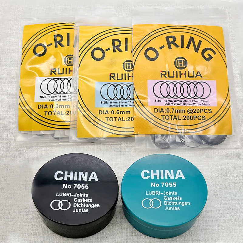 Waterproof and Oil-Resistant Sealant 200 O-Rings Watch Gaskets 0.5, 0.6, 0.7mm O-Rings for Waterproof Watch Back Covers
Waterproof and Oil-Resistant Sealant 200 O-Rings Watch Gaskets 0.5, 0.6, 0.7mm O-Rings for Waterproof Watch Back Covers