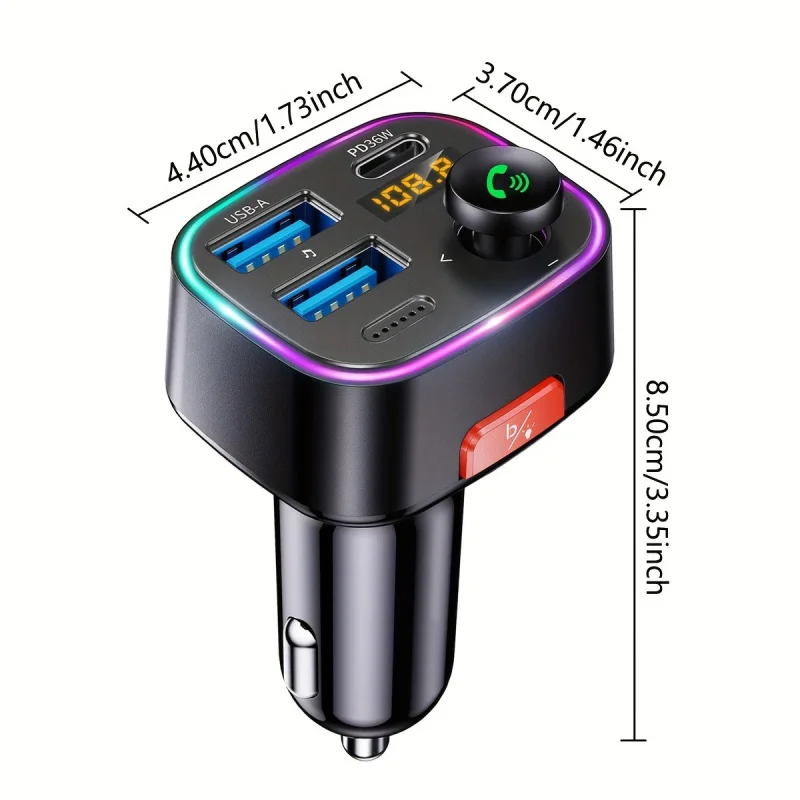 Автомобильный FM-передатчик, 5 быстрее, чем стандартные автомобильные зарядные устройства
Автомобильный FM-передатчик, 5 быстрее, чем стандартные автомобильные зарядные устройства