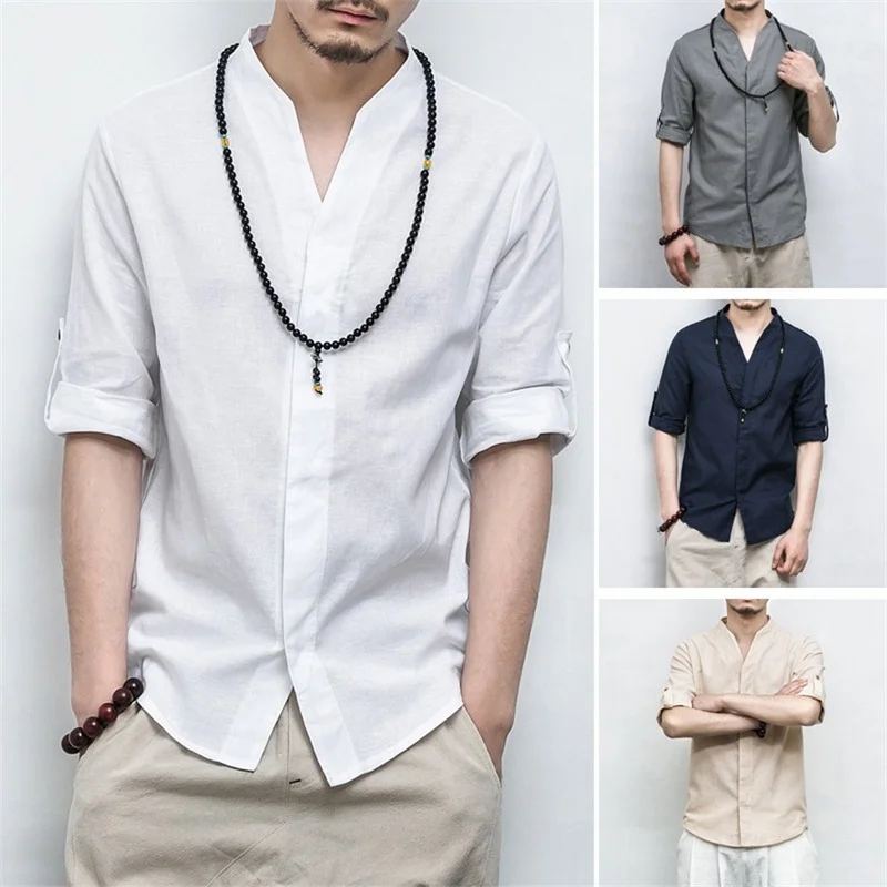 Traditional Chinese Style Clothing Shirt for Men Tang Suit Linen Kung Fu Clan China Fashion Hanfu Tops Plus M-5XL Tang Jacket
Traditional Chinese Style Clothing Shirt for Men Tang Suit Linen Kung Fu Clan China Fashion Hanfu Tops Plus M-5XL Tang Jacket