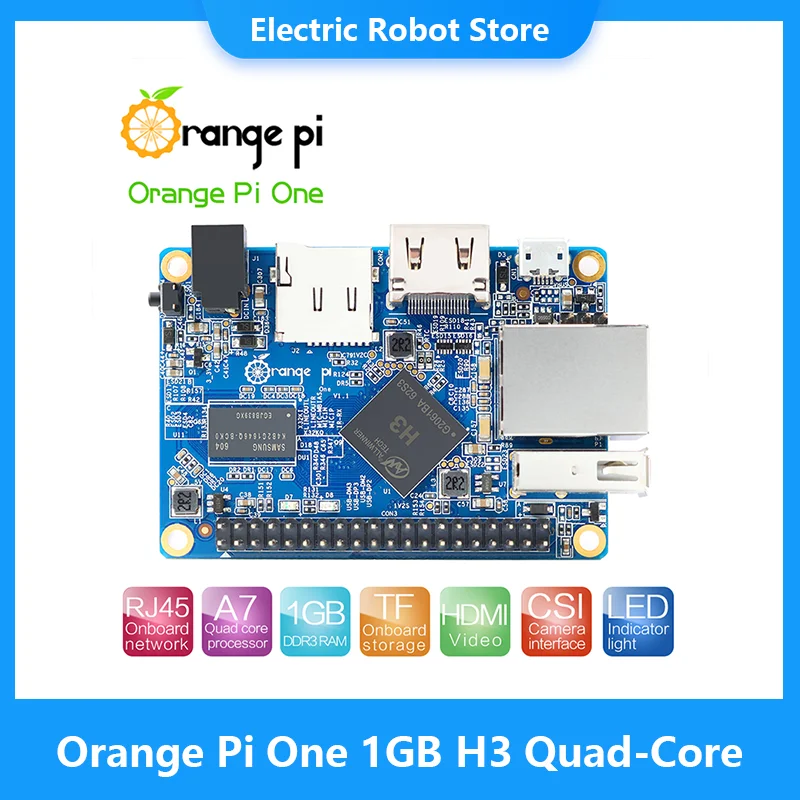 Orange Pi One 512MB/1GB H3 Quad-Core,Support Android,Ubuntu,Debian Mini Singe Board
Orange Pi One 512MB/1GB H3 Quad-Core,Support Android,Ubuntu,Debian Mini Singe Board