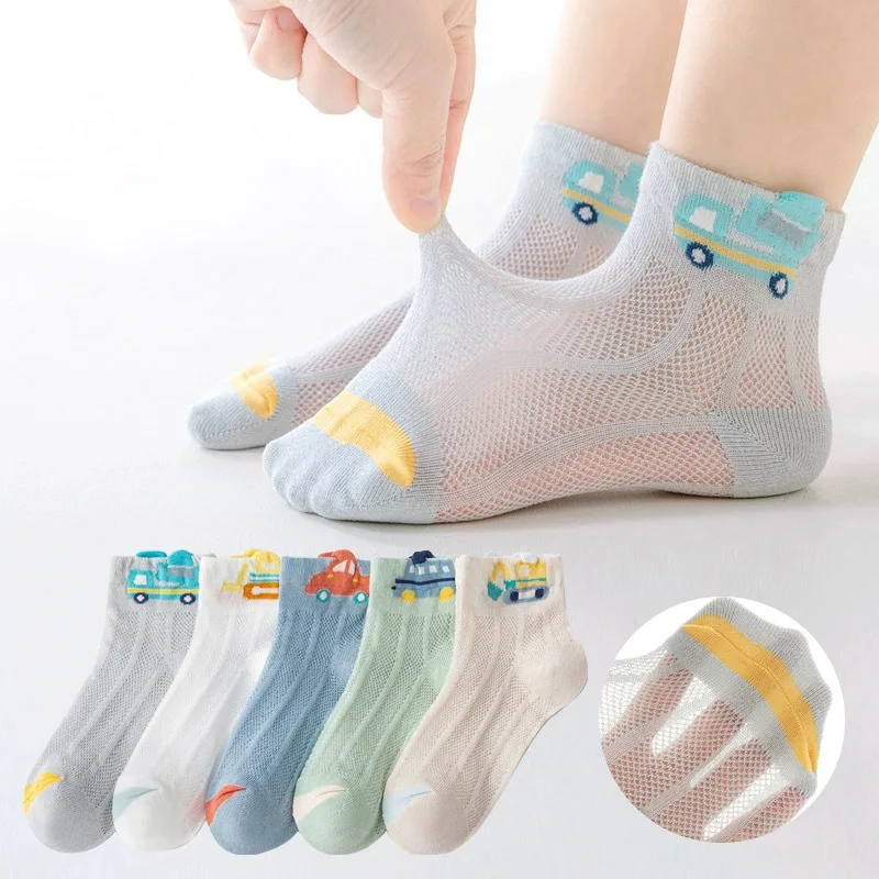 5 Pairs Cartoon Cars Baby Mesh Socks Summer Thin Breathable Middle Tube Socks for Boy Casual Cotton Kids Socks
5 Pairs Cartoon Cars Baby Mesh Socks Summer Thin Breathable Middle Tube Socks for Boy Casual Cotton Kids Socks