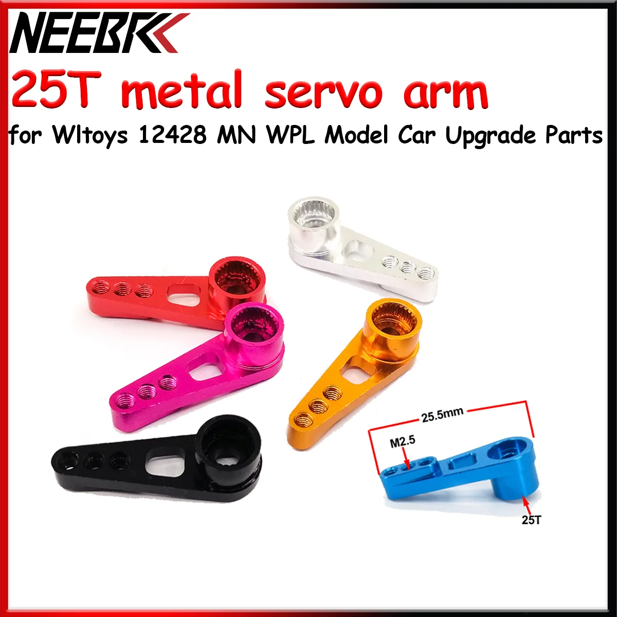 25T RC Servo Metal Arm for RC Car Boat Robot Wltoys 12428 A959 L929 MN78 MN82 MN168 MN99S WPL D12 B14 B36 C74 C54 Upgrade Parts
25T RC Servo Metal Arm for RC Car Boat Robot Wltoys 12428 A959 L929 MN78 MN82 MN168 MN99S WPL D12 B14 B36 C74 C54 Upgrade Parts