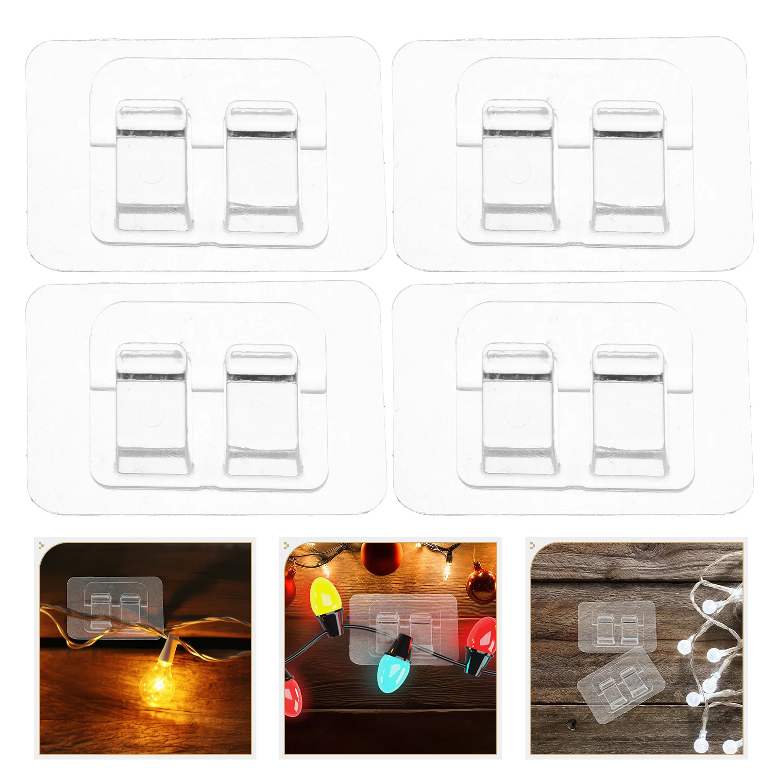 50Pcs Outdoor Light Hooks Waterproof Clips for Hanging String Lights Garden Patio Decorative Lights Strong Adhesive for Exterior
50Pcs Outdoor Light Hooks Waterproof Clips for Hanging String Lights Garden Patio Decorative Lights Strong Adhesive for Exterior