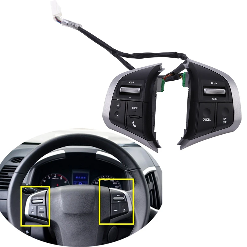 Multifunction Steering Wheel Audio Control Button Switch Cruise Speed Control for Isuzu D Max Mux for Chevy Trailblazer
Multifunction Steering Wheel Audio Control Button Switch Cruise Speed Control for Isuzu D Max Mux for Chevy Trailblazer