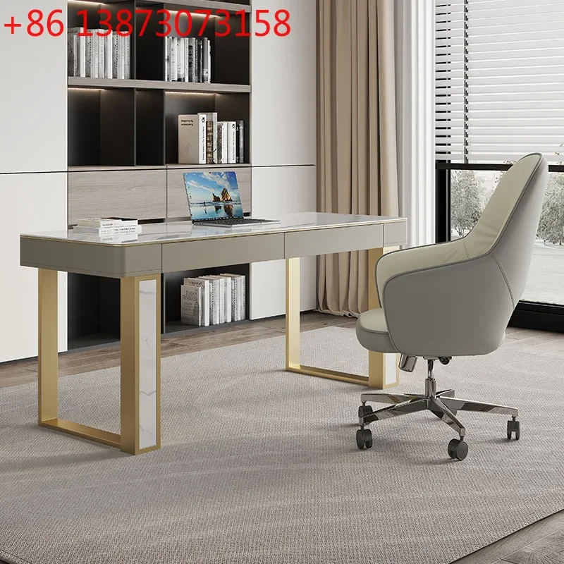 Italian light luxury rock slab desk modern simple design small apartment high quality desk
Italian light luxury rock slab desk modern simple design small apartment high quality desk