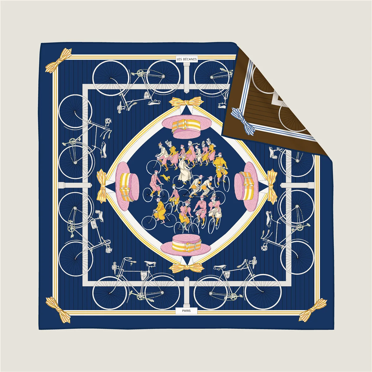 Spring Autumn New Style 90cm Women's Versatile Bicycle Silk Scarf with Roll Double Sided Same Pattern Different Color
Spring Autumn New Style 90cm Women's Versatile Bicycle Silk Scarf with Roll Double Sided Same Pattern Different Color