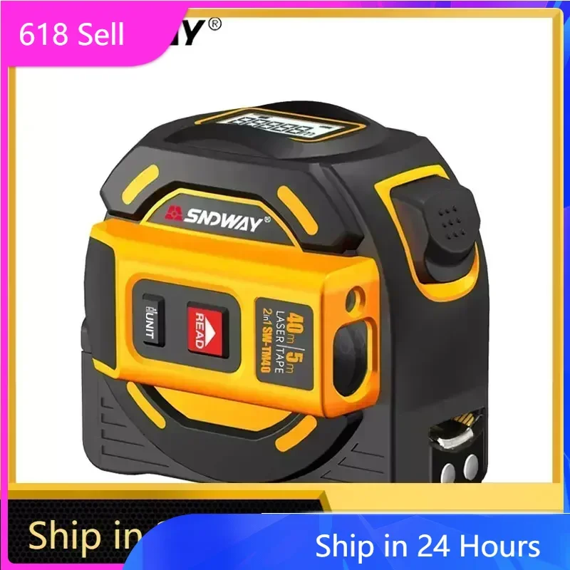 FANYUE Rangefinder With 5-meter Tape Measure Portable Laser Measuring Ruler Indoor Electronic Ruler Measuring Room Ruler 40M 60M
FANYUE Rangefinder With 5-meter Tape Measure Portable Laser Measuring Ruler Indoor Electronic Ruler Measuring Room Ruler 40M 60M