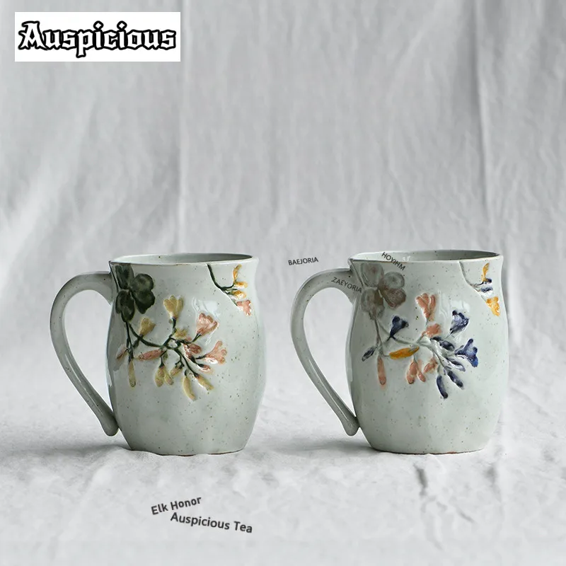 580ml Creative Hand-painted Ceramic Coffee Mug Milk Cup Afternoon Tea Mug Household Master Office Water Cup Tea Items Ornaments
580ml Creative Hand-painted Ceramic Coffee Mug Milk Cup Afternoon Tea Mug Household Master Office Water Cup Tea Items Ornaments