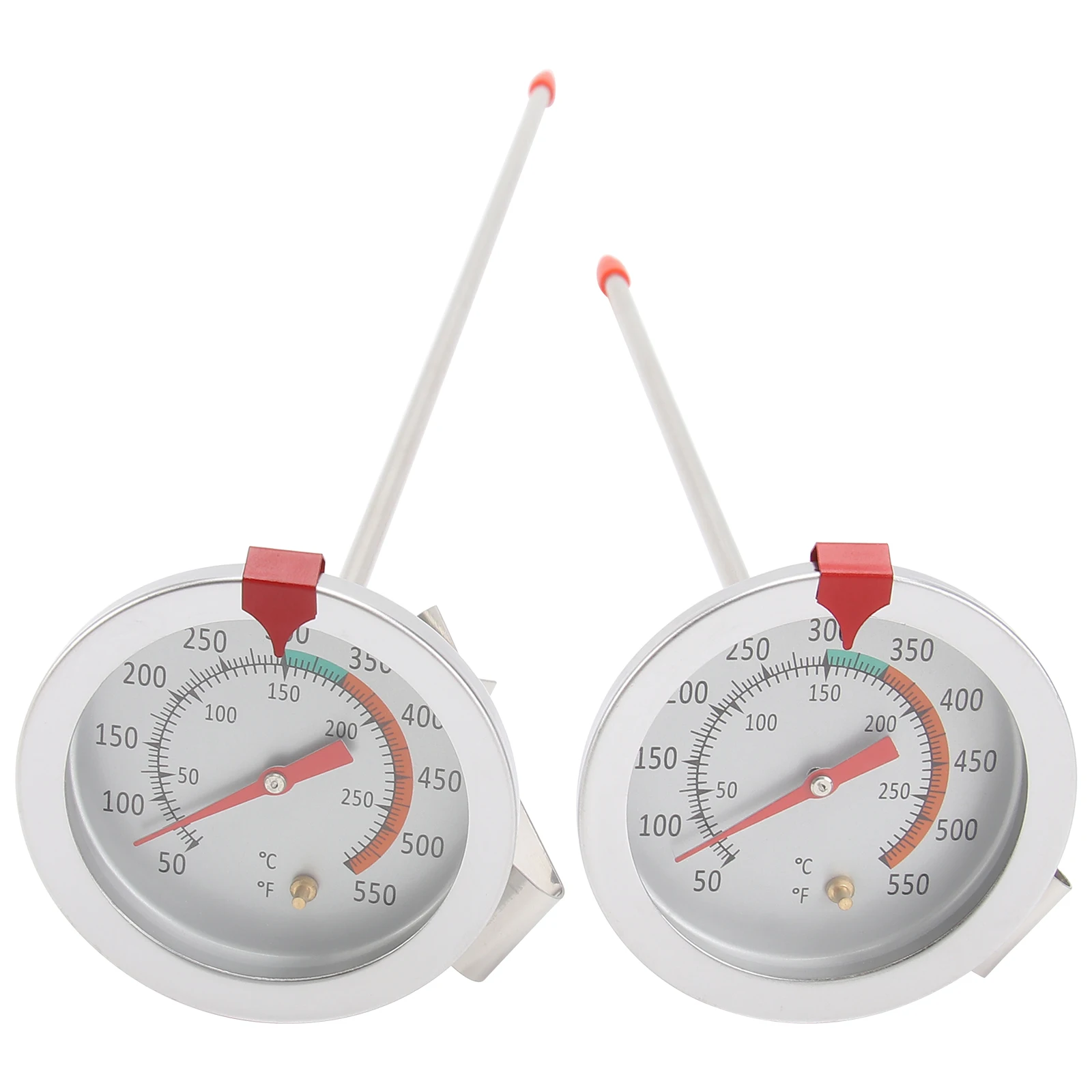 2Pcs Stainless Steel Cooking Thermometer Clip High Precision Food Temperature Gauge for Bbq Meat Oven Fryer Food Thermometer
2Pcs Stainless Steel Cooking Thermometer Clip High Precision Food Temperature Gauge for Bbq Meat Oven Fryer Food Thermometer