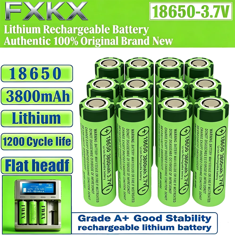 Battery 3.7V-3800mAh 18650 rechargeable lithium battery suitable for headlamps/shaving razors/electric toys/electric tools
Battery 3.7V-3800mAh 18650 rechargeable lithium battery suitable for headlamps/shaving razors/electric toys/electric tools