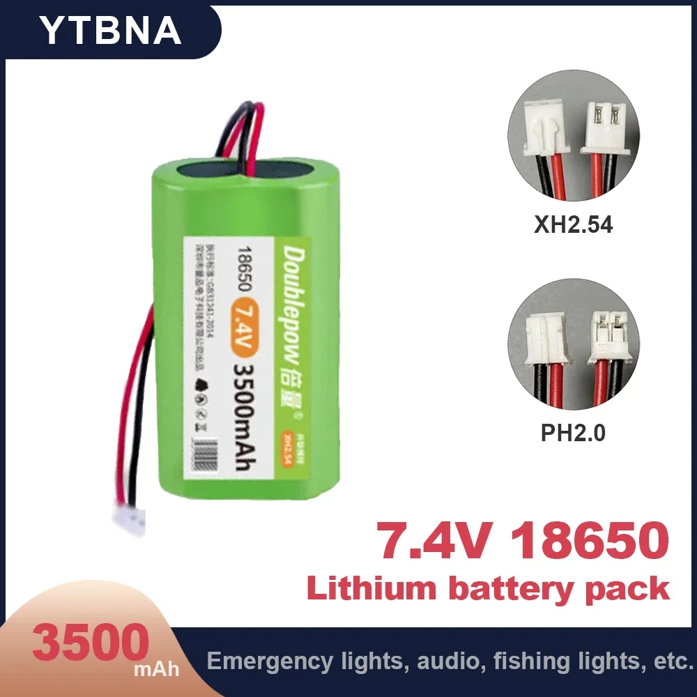 DOUBLEPOW 3500mah 7.4V 18650 Battery Pack Li-ion with PCB Microphone Electronic Toys Rechargeable Lithium Battery
DOUBLEPOW 3500mah 7.4V 18650 Battery Pack Li-ion with PCB Microphone Electronic Toys Rechargeable Lithium Battery