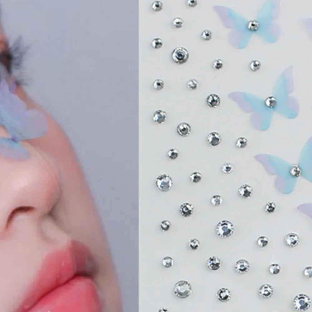 Eye Face Stickers Butterfly Rhinestone Stickers Body Makeup Items Sweet Face Decor DIY Cosmetics Temporary Tools Cute Paster
Eye Face Stickers Butterfly Rhinestone Stickers Body Makeup Items Sweet Face Decor DIY Cosmetics Temporary Tools Cute Paster