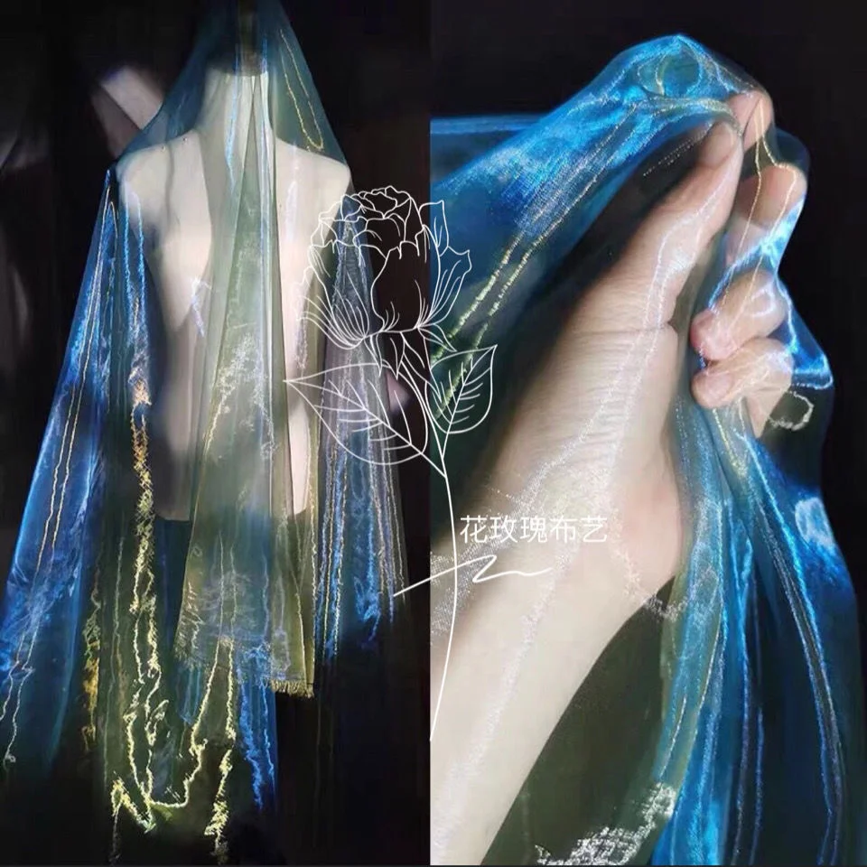 Fantasy Gradual Mercerizing Organza Design Art Crafts Gumei Photography Dance Wedding Mantle Decoration Fabric Cosplay
Fantasy Gradual Mercerizing Organza Design Art Crafts Gumei Photography Dance Wedding Mantle Decoration Fabric Cosplay