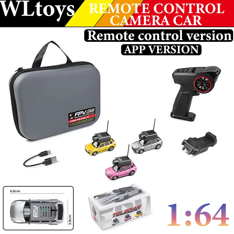 1/64 6401 FPV RC Car WIith Wifi HD Camera 2.4G rc mini Cars Full Scale Built In Gyroscope Photography Videography Children toy
1/64 6401 FPV RC Car WIith Wifi HD Camera 2.4G rc mini Cars Full Scale Built In Gyroscope Photography Videography Children toy