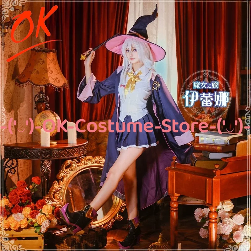 Wandering Witch The Journey of Elaina Cosplay Costume Pointed Hat Wig Shoes Witch Dress Halloween Carnival Party Uniform Suit
Wandering Witch The Journey of Elaina Cosplay Costume Pointed Hat Wig Shoes Witch Dress Halloween Carnival Party Uniform Suit