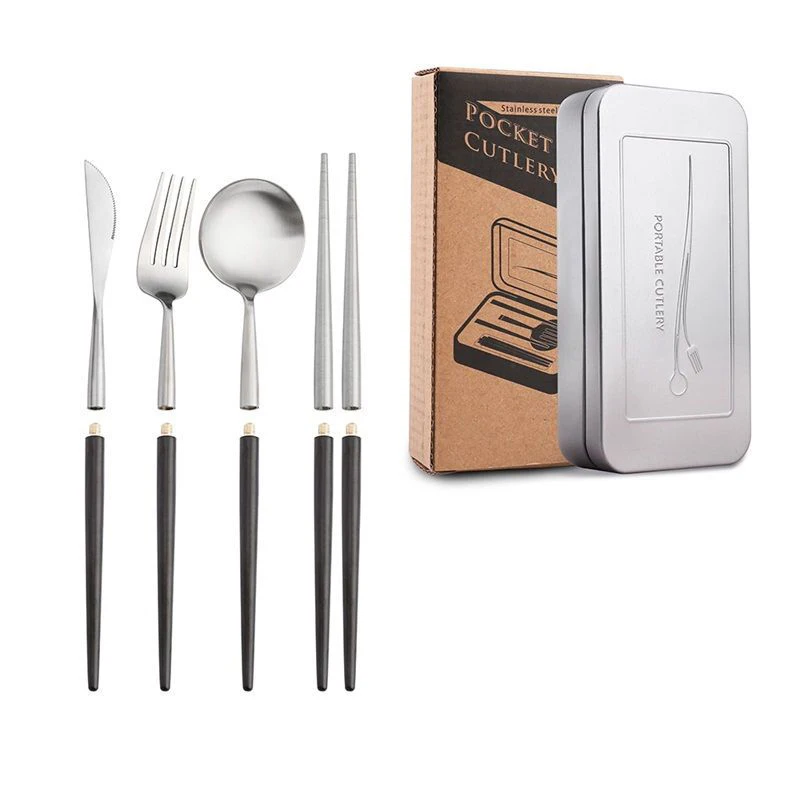 304 Stainless Steel Chinese Western Tableware Knife Fork Spoon Chopstick Hotel Restaurant Student Couple Portable Supplies ZF723
304 Stainless Steel Chinese Western Tableware Knife Fork Spoon Chopstick Hotel Restaurant Student Couple Portable Supplies ZF723