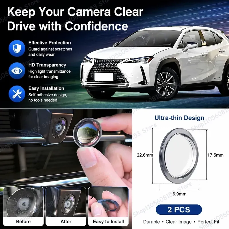For Lexus UX 2020–2026 360 Degree Reverse Camera Cover Anti Scratch PC Lens Protector Sticker Set 2 Pack Backup Camera
For Lexus UX 2020–2026 360 Degree Reverse Camera Cover Anti Scratch PC Lens Protector Sticker Set 2 Pack Backup Camera