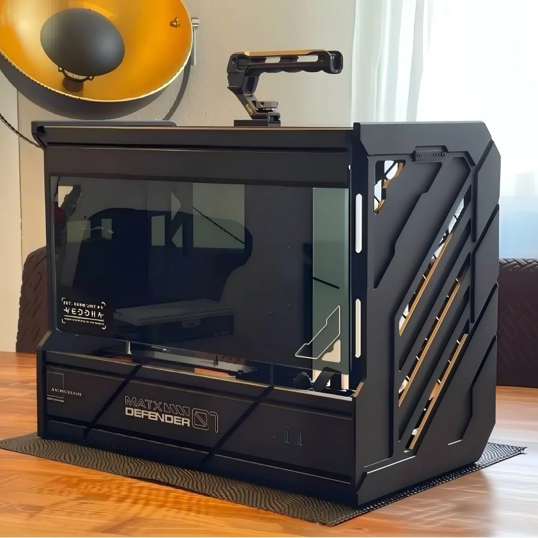 VEDDHA DEFENDER 01 Open Frame MATX PC Case CNC Aluminum Gaming Chassis Support 400mm GPU ATX/SFX PSU
VEDDHA DEFENDER 01 Open Frame MATX PC Case CNC Aluminum Gaming Chassis Support 400mm GPU ATX/SFX PSU
