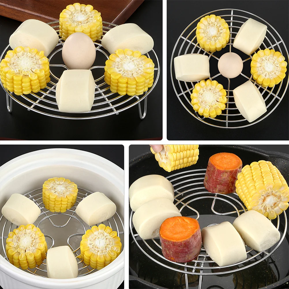 2 Pcs Egg Steaming Rack Steamer for Wok Camping Accessories Tray Steamed Stainless Steel
2 Pcs Egg Steaming Rack Steamer for Wok Camping Accessories Tray Steamed Stainless Steel