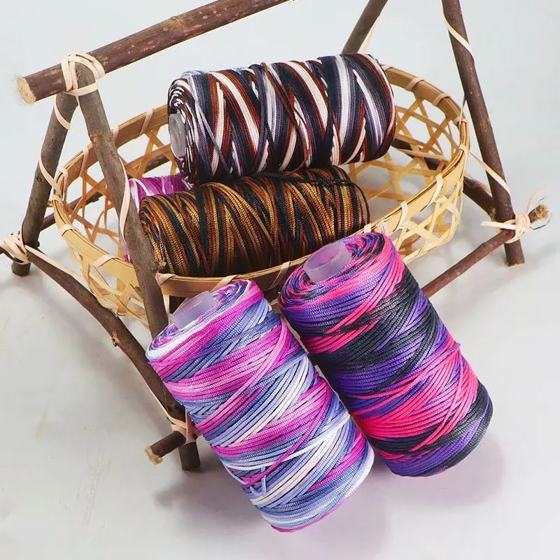 5PC 100g 1.5mm Hollow Line Colorful Nylon Cord Thread Crochet Macrame For DIY Hand-woven Cushion/Hat/Handicrafts/Shoes Wholesale
5PC 100g 1.5mm Hollow Line Colorful Nylon Cord Thread Crochet Macrame For DIY Hand-woven Cushion/Hat/Handicrafts/Shoes Wholesale