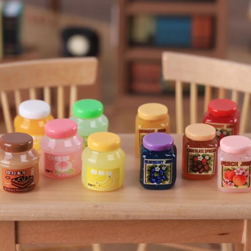 5pcs Mini 3D Jam Jar Resin Fruit Jam Bottle Model Keychain Realistic Dollhouse Kitchen DIY Decoration Home Decor Scale
5pcs Mini 3D Jam Jar Resin Fruit Jam Bottle Model Keychain Realistic Dollhouse Kitchen DIY Decoration Home Decor Scale