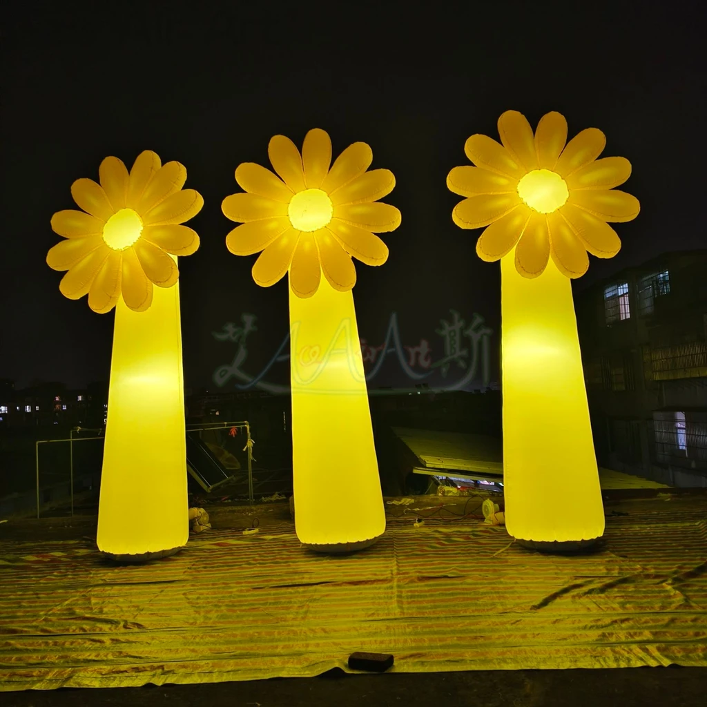 Outdoor Giant Wedding Stage Flower Decoration Standing Led Lighted Inflatable Sunflower
Outdoor Giant Wedding Stage Flower Decoration Standing Led Lighted Inflatable Sunflower