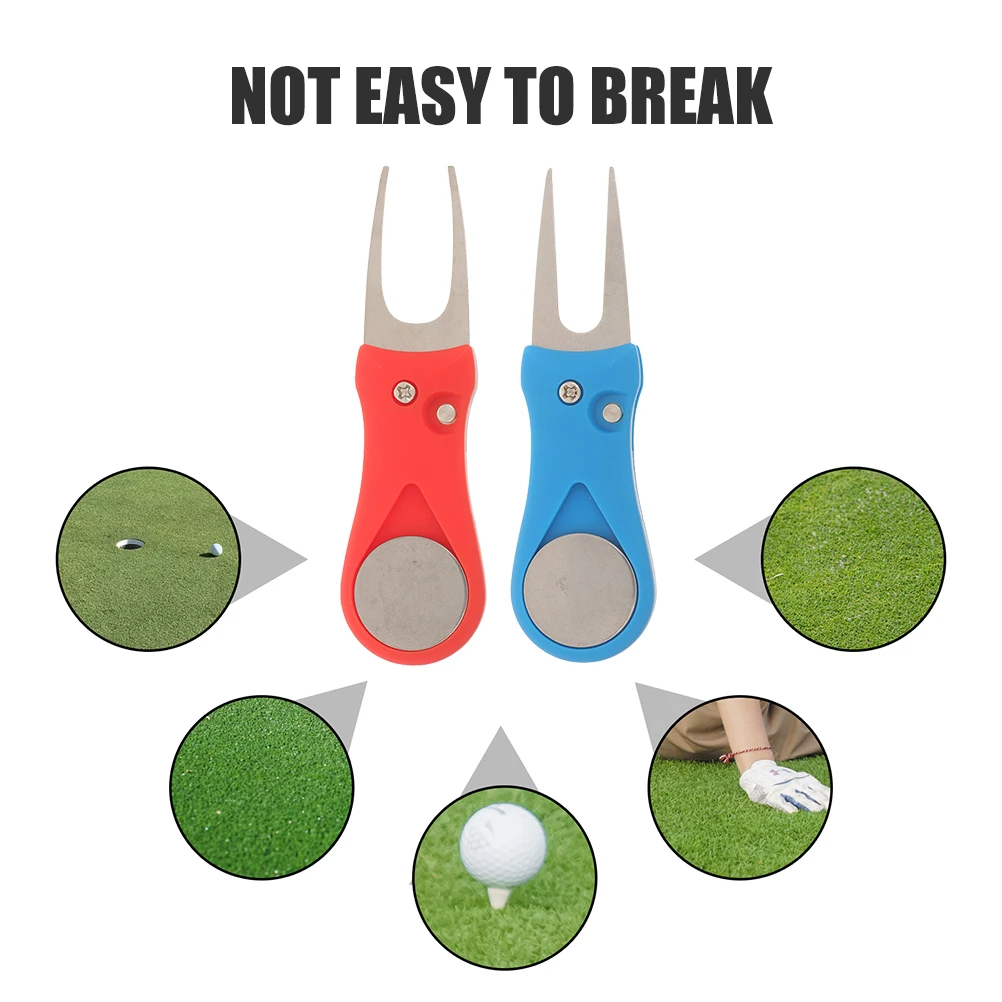 2 Pcs Golf Green Repair Fork Portable Divot Tool Marker Ball Plastic Stainless Steel Durable Golfing Accessories
2 Pcs Golf Green Repair Fork Portable Divot Tool Marker Ball Plastic Stainless Steel Durable Golfing Accessories