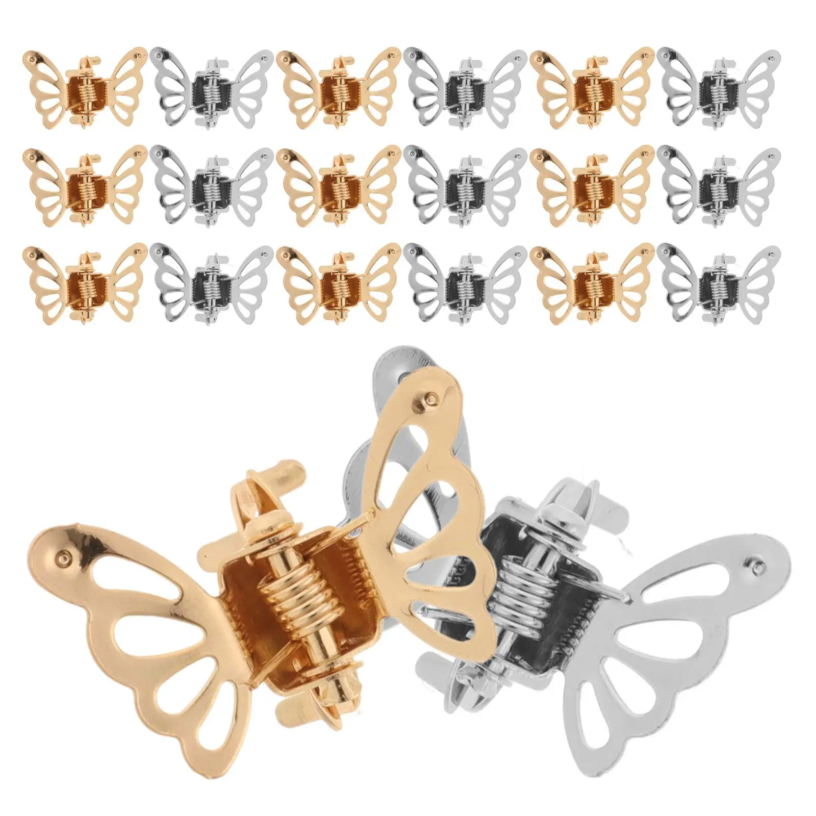 20 Pcs Mini Butterfly Hair Clips Grip Accessories for Girls Women Small Claw Barrettes Stylish Iron Hair Bands
20 Pcs Mini Butterfly Hair Clips Grip Accessories for Girls Women Small Claw Barrettes Stylish Iron Hair Bands