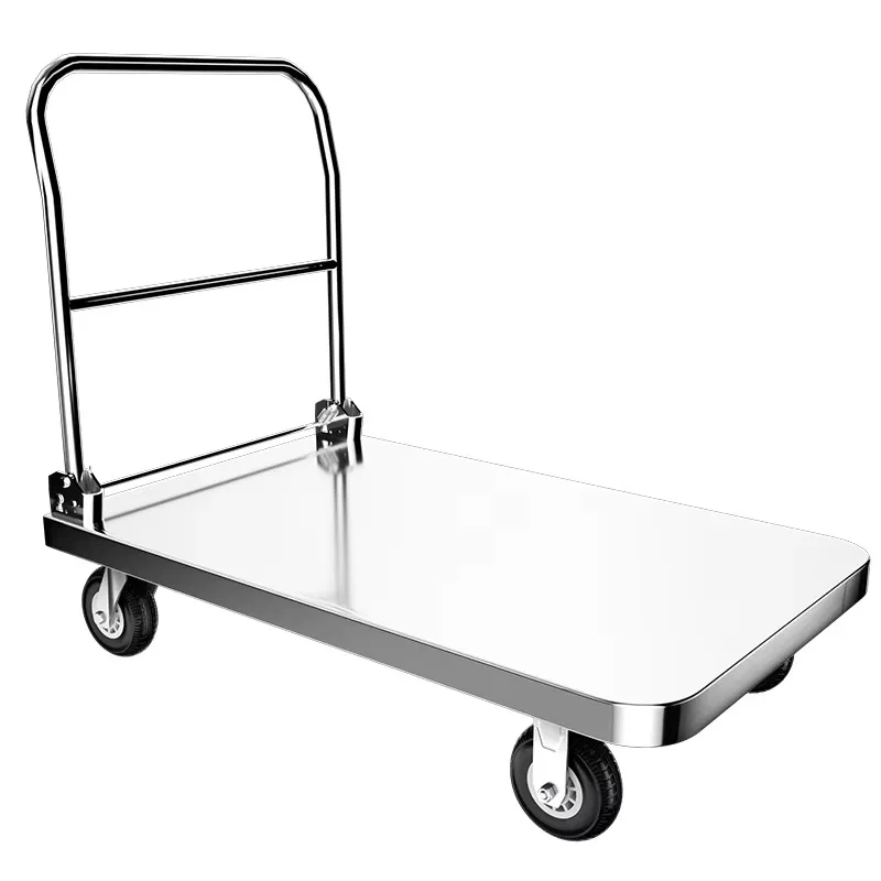 120*70cm 1000kg Heavy Duty Stainless Steel Trolley Cart Anti-Corrosion Foldable Platform Trolley 
120*70cm 1000kg Heavy Duty Stainless Steel Trolley Cart Anti-Corrosion Foldable Platform Trolley