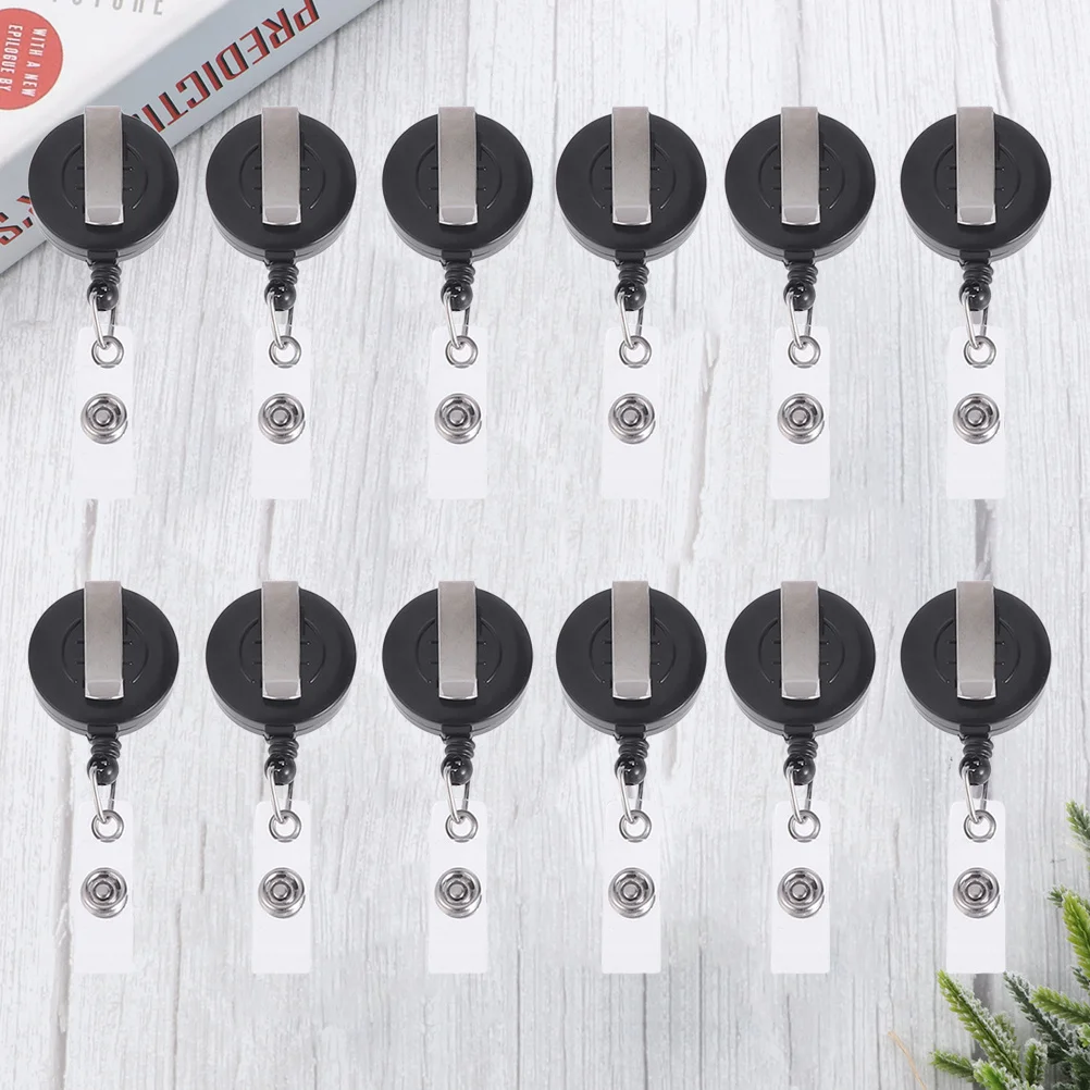 12Pcs Black Id Badge Reel Clip Portable Badge Holder for Employees Contractors Factory Workers Smooth Glide Strong Metal Clip
12Pcs Black Id Badge Reel Clip Portable Badge Holder for Employees Contractors Factory Workers Smooth Glide Strong Metal Clip