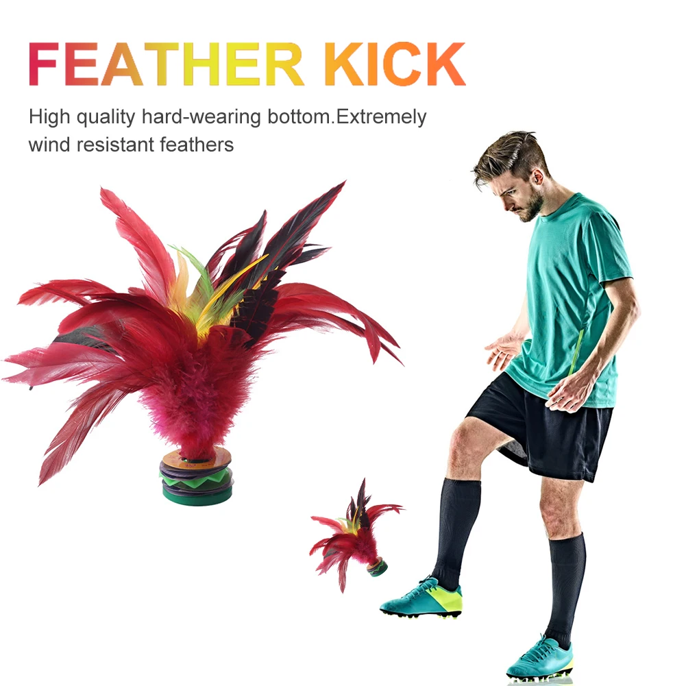 20cm Feather Shuttlecock Colorful Feathers Foot Kick Handwheel Feather Shuttlecock Wear Portable Fitness Entertainment
20cm Feather Shuttlecock Colorful Feathers Foot Kick Handwheel Feather Shuttlecock Wear Portable Fitness Entertainment