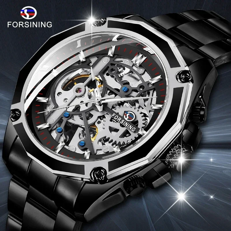 Fashion Retro Men's Automatic Mechanical Watch Top Brand Luxury Full Black Design Luminous Hands Skeleton Clock
Fashion Retro Men's Automatic Mechanical Watch Top Brand Luxury Full Black Design Luminous Hands Skeleton Clock