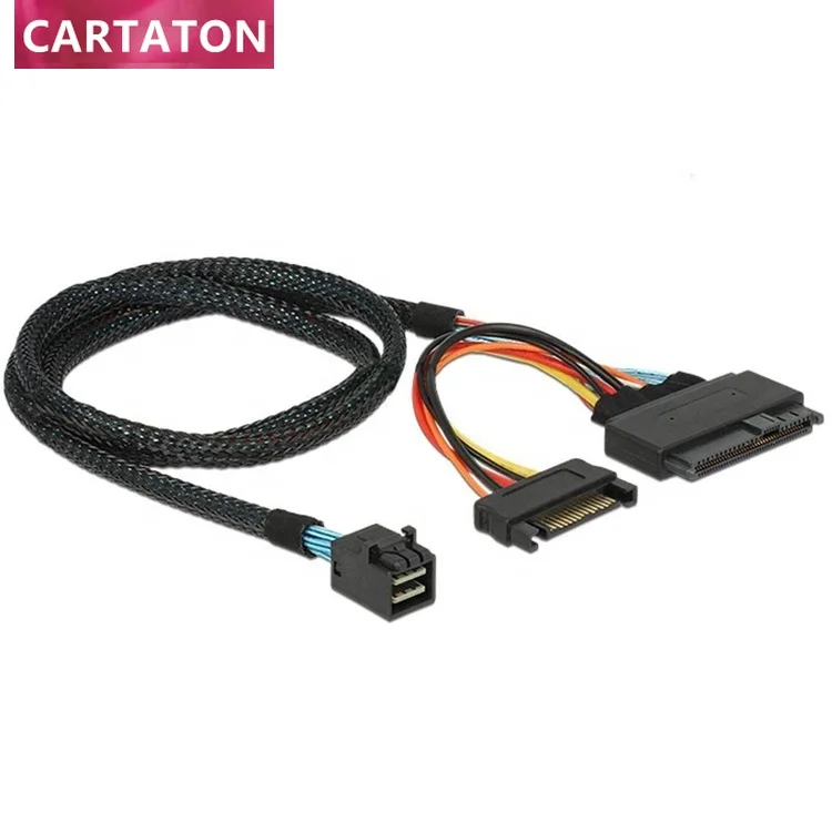 12 ГБ/сек. внутренний Mini SAS HD SFF от 8643 до U.2 SFF-8639 кабель с 15-контактным гнездовым разъемом SATA
12 ГБ/сек. внутренний Mini SAS HD SFF от 8643 до U.2 SFF-8639 кабель с 15-контактным гнездовым разъемом SATA