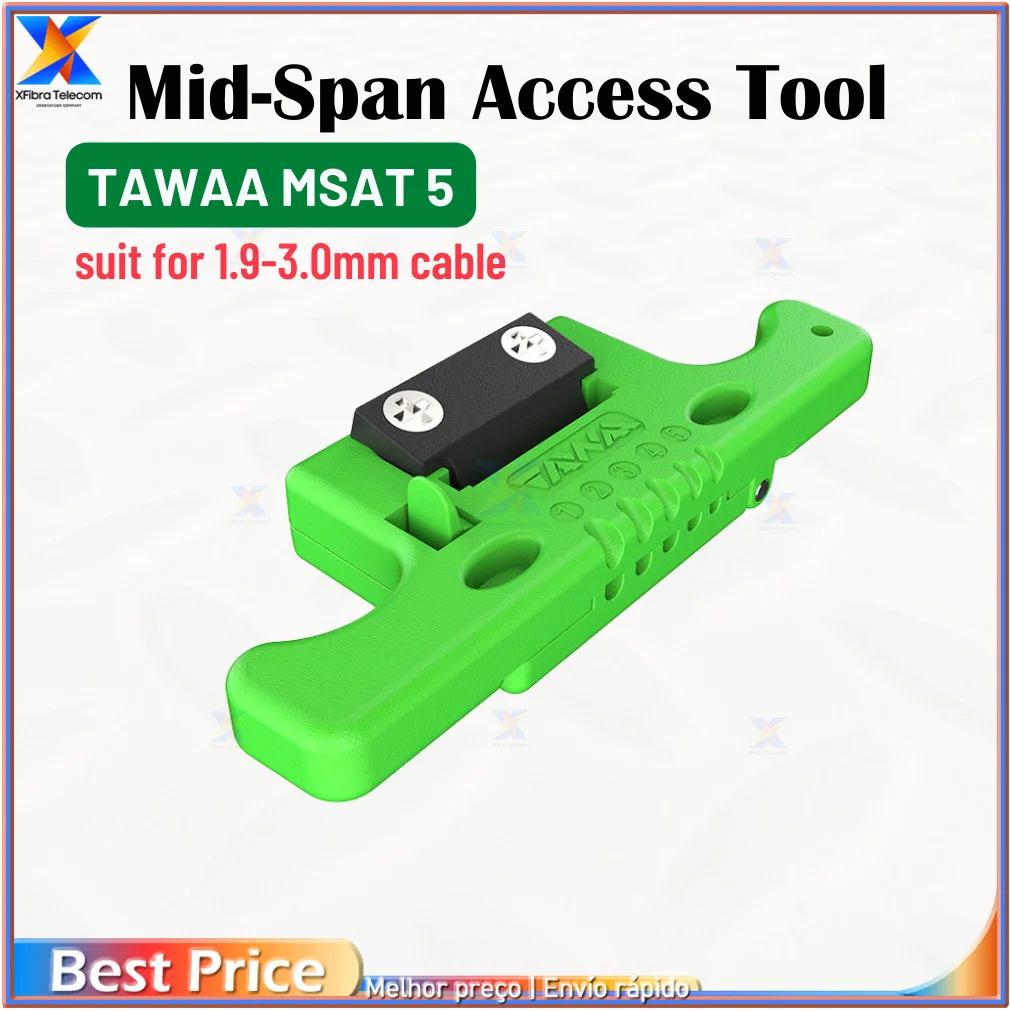 MSAT 5 Replaceable Blade Access Tool Suit, Designed to Open Fiber Jackets and Loose Buffer Tubes, 1.9-3.0mm Cable
MSAT 5 Replaceable Blade Access Tool Suit, Designed to Open Fiber Jackets and Loose Buffer Tubes, 1.9-3.0mm Cable