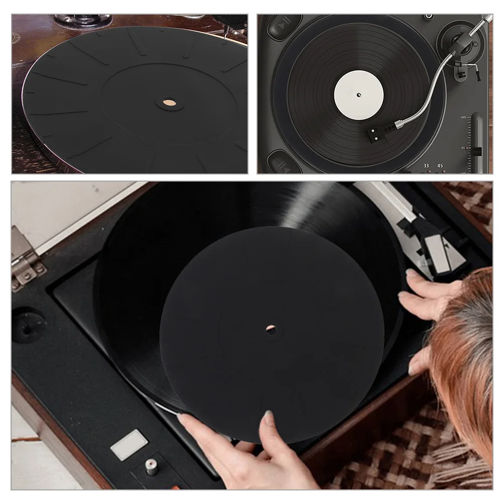 2pcs 170MM Silicone Turntable Mat for Vinyl Record Player Accessories Black Damping Anti Slip DJs Equipment Supplies
2pcs 170MM Silicone Turntable Mat for Vinyl Record Player Accessories Black Damping Anti Slip DJs Equipment Supplies