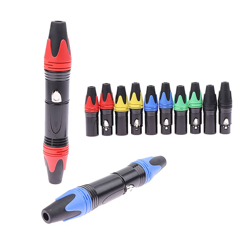 1Set 3 Pin XLR Female Jack + Male Plug Professional 3 Pole XLR Socket Plug Microphone Connector Microphone Plug
1Set 3 Pin XLR Female Jack + Male Plug Professional 3 Pole XLR Socket Plug Microphone Connector Microphone Plug