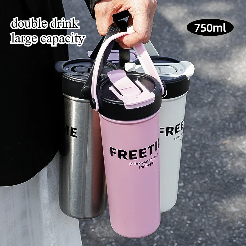 480/680ml Simple Stainless Steel Portable Thermos Car Cup Portable High-value Internet Celebrity Coffee Water Cup Gift
480/680ml Simple Stainless Steel Portable Thermos Car Cup Portable High-value Internet Celebrity Coffee Water Cup Gift