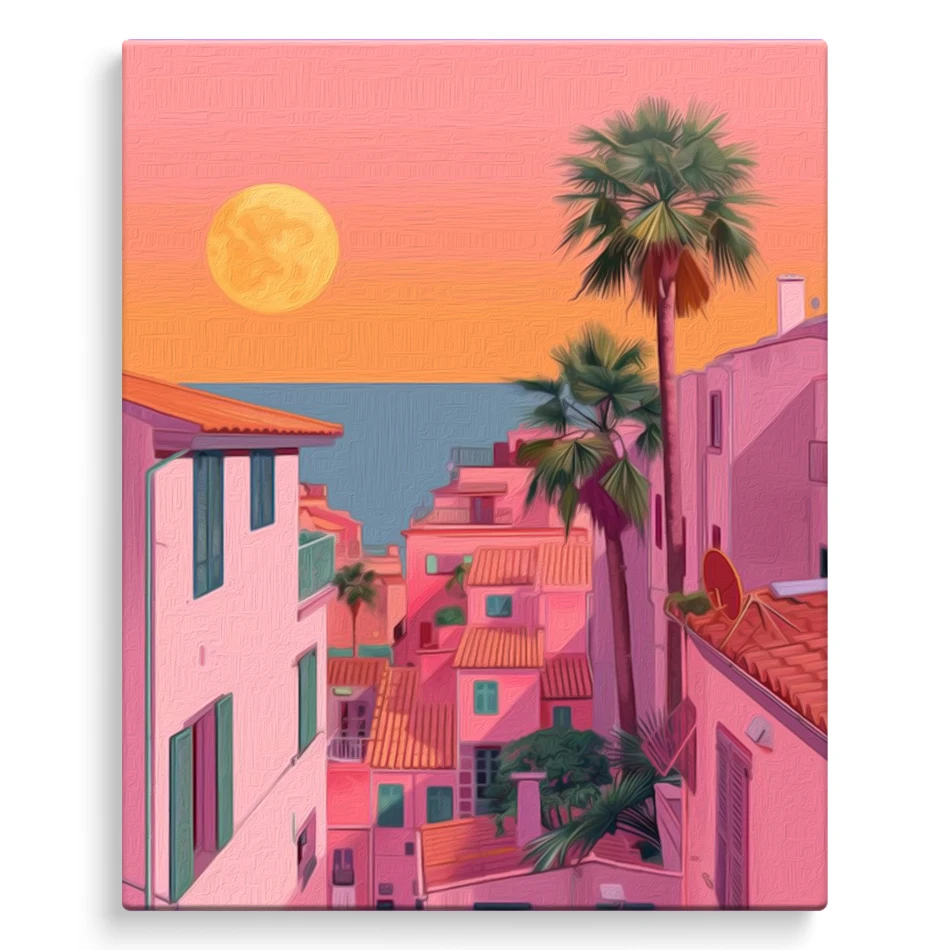 SDOYUNO Painting By Numbers Acrylic Pink Architectural Landscape Personalized Gift Drawing On Canvas With Frame Wall Art Picture
SDOYUNO Painting By Numbers Acrylic Pink Architectural Landscape Personalized Gift Drawing On Canvas With Frame Wall Art Picture