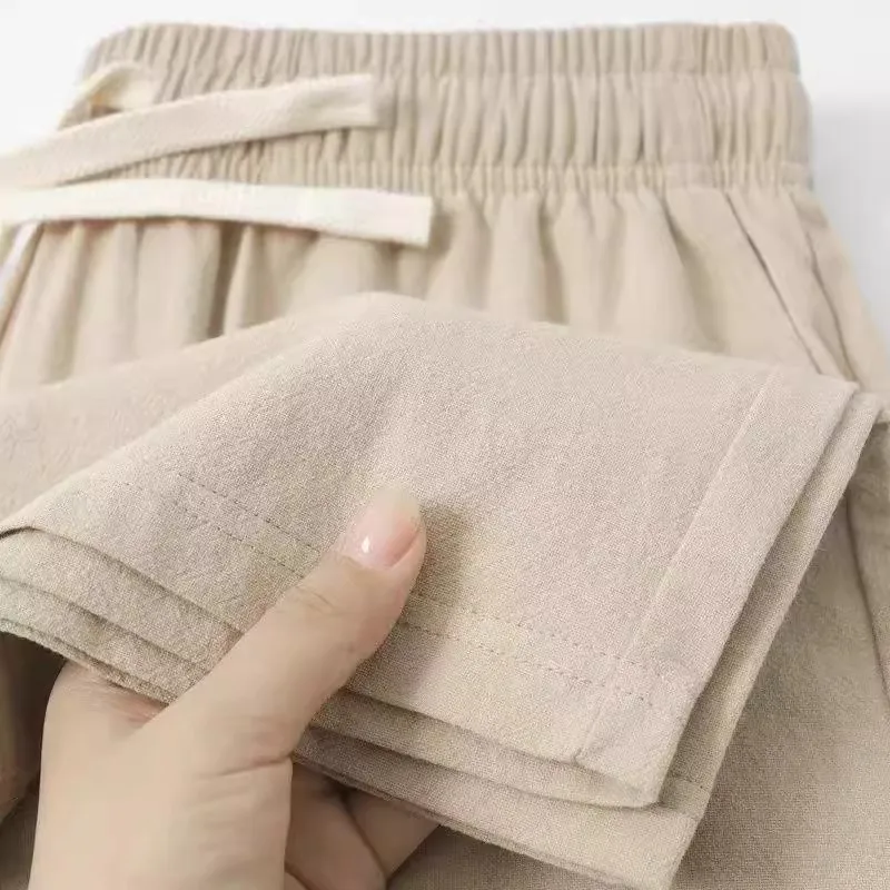 Comfortable Loose Casual Khaki Cotton Linen Sports Pants Straight Leg Sweatpants for Men And Women Youthful Vitali Sle
Comfortable Loose Casual Khaki Cotton Linen Sports Pants Straight Leg Sweatpants for Men And Women Youthful Vitali Sle