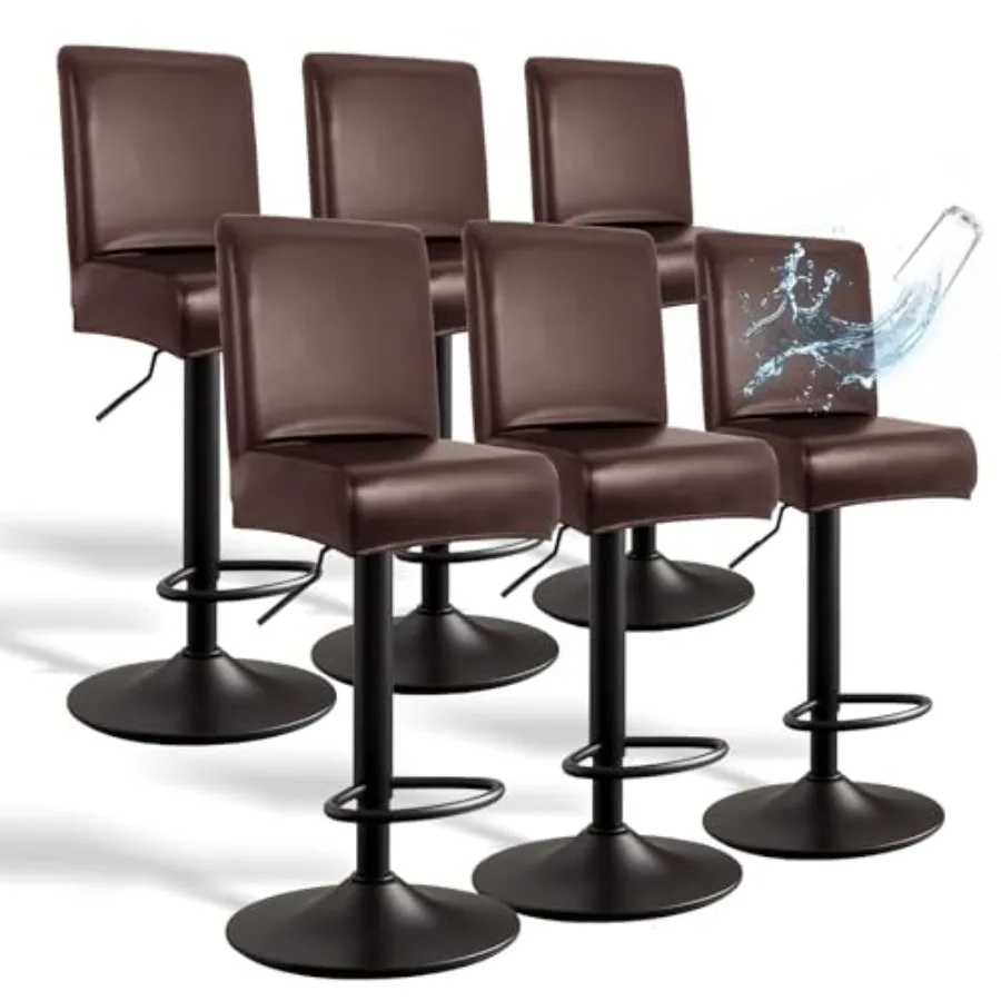PU Leather Bar Stool Covers with Backs, 6 Pack Stretch Waterproof Bar Stool Chair Covers Washable and Comfortable Barstool Cove
PU Leather Bar Stool Covers with Backs, 6 Pack Stretch Waterproof Bar Stool Chair Covers Washable and Comfortable Barstool Cove