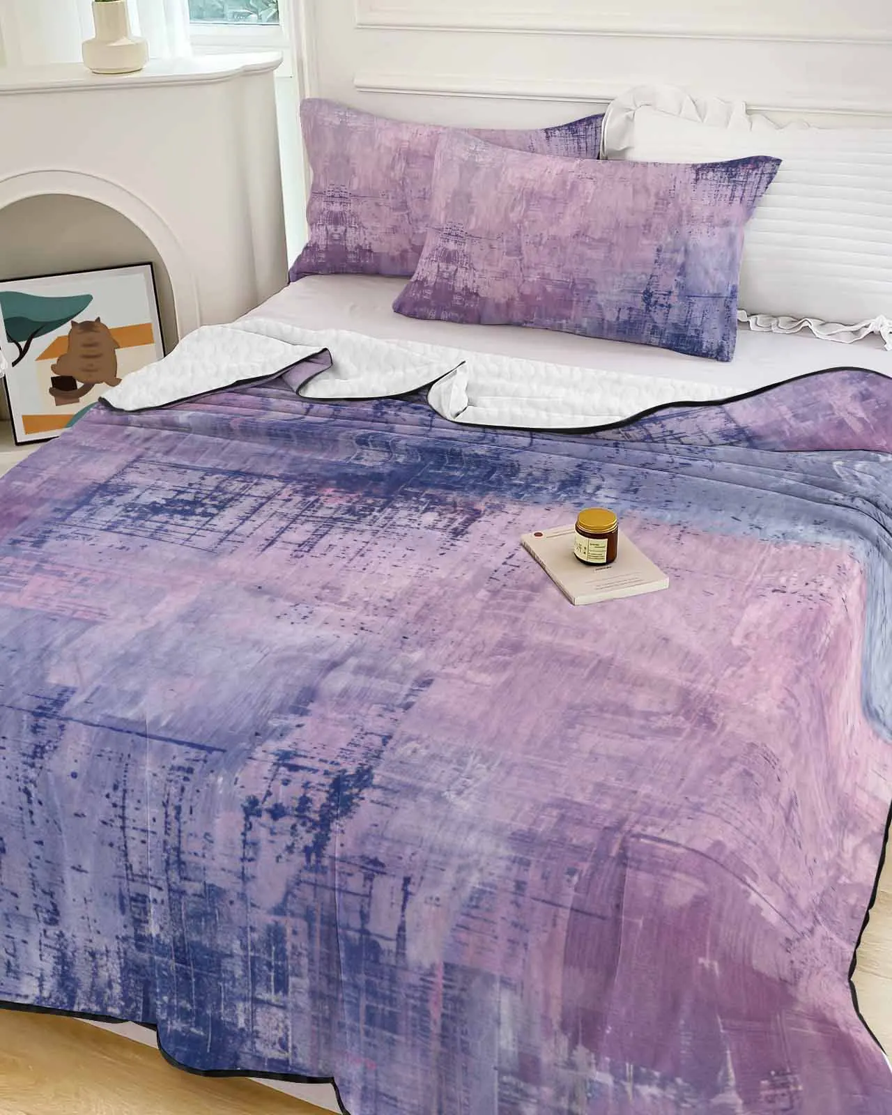 Abstract Purple Texture Oil Painting Summer Cooling Quilt Air Condition Blanket Comfortable Lightweight Bedroom Thin Quilt
Abstract Purple Texture Oil Painting Summer Cooling Quilt Air Condition Blanket Comfortable Lightweight Bedroom Thin Quilt