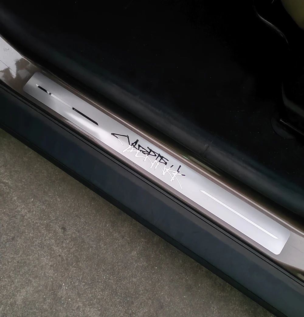 Car Stainless Steel Door Sill Scuff Plate Stickers For Tesla Cybertruck 2024
Car Stainless Steel Door Sill Scuff Plate Stickers For Tesla Cybertruck 2024
