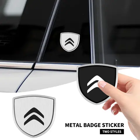 Estilo do carro 3d metal emblema corpo janela adesivo decalque para citroen c4 c3 c5 berlingo c4l xantia ds3 acessórios do carro exterior