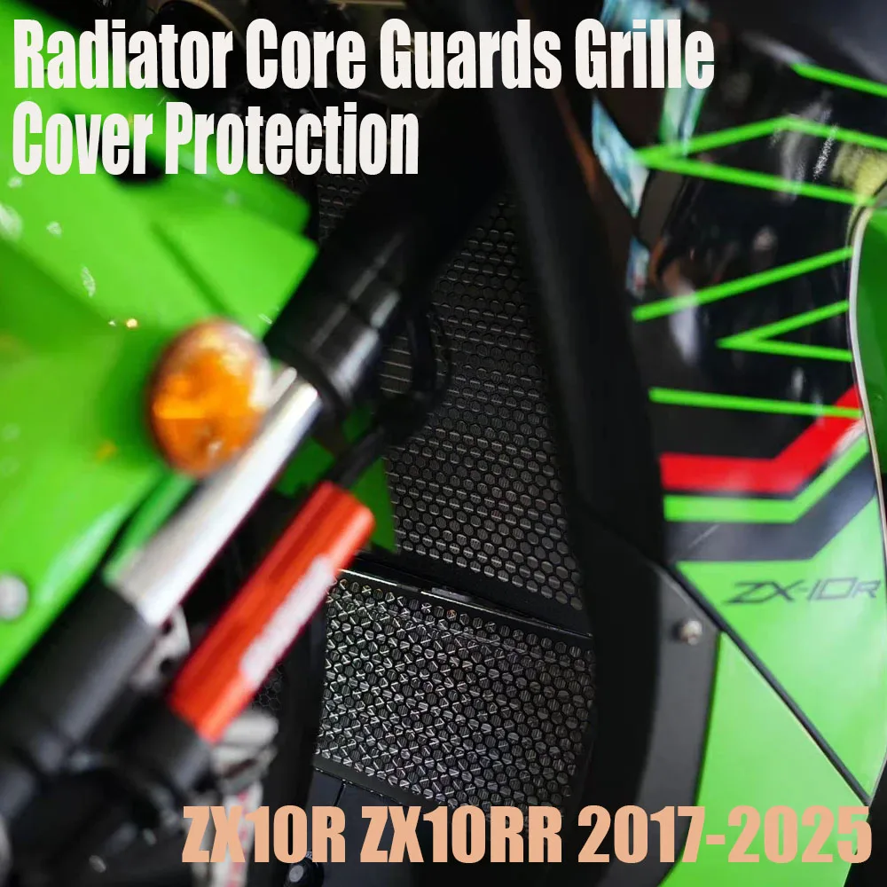 comprehensive protection Motorcycle Radiator Core Guards Grille Cover Protection for Kawaskai ZX10R ZX10RR 2017-2025
comprehensive protection Motorcycle Radiator Core Guards Grille Cover Protection for Kawaskai ZX10R ZX10RR 2017-2025
