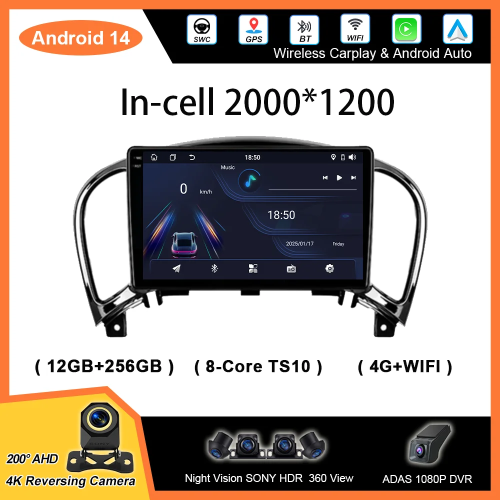 Автомобильный радиоприемник для Nissan Juke 2010-2014 Авто GPS-навигатор Плеер Мультимедиа Android Auto Carplay Сенсорный экран NO 2DIN DVD
Автомобильный радиоприемник для Nissan Juke 2010-2014 Авто GPS-навигатор Плеер Мультимедиа Android Auto Carplay Сенсорный экран NO 2DIN DVD