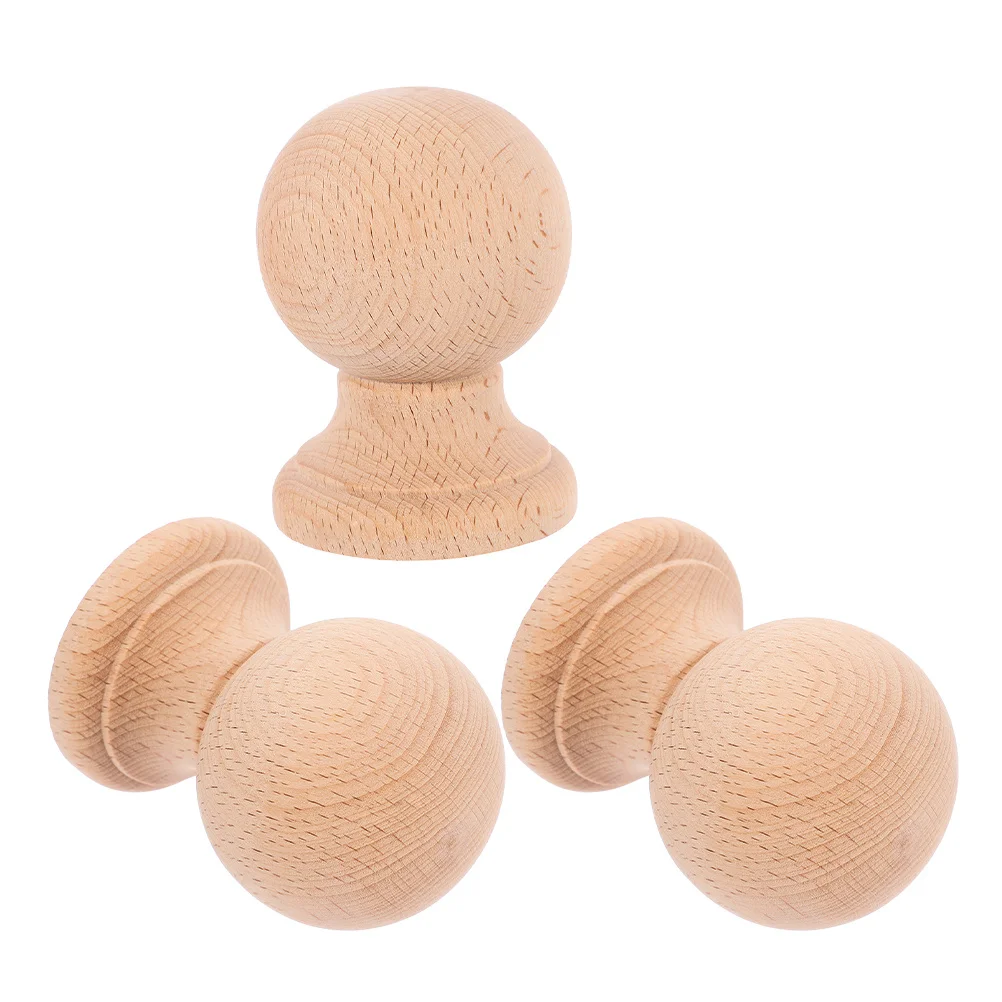 3pcs Solid Wood Finials Unfinished Wooden Post Toppers For Diy Curtain Rods Staircase Deck Fence Bed Frame Decor Indoor Outdoor
3pcs Solid Wood Finials Unfinished Wooden Post Toppers For Diy Curtain Rods Staircase Deck Fence Bed Frame Decor Indoor Outdoor