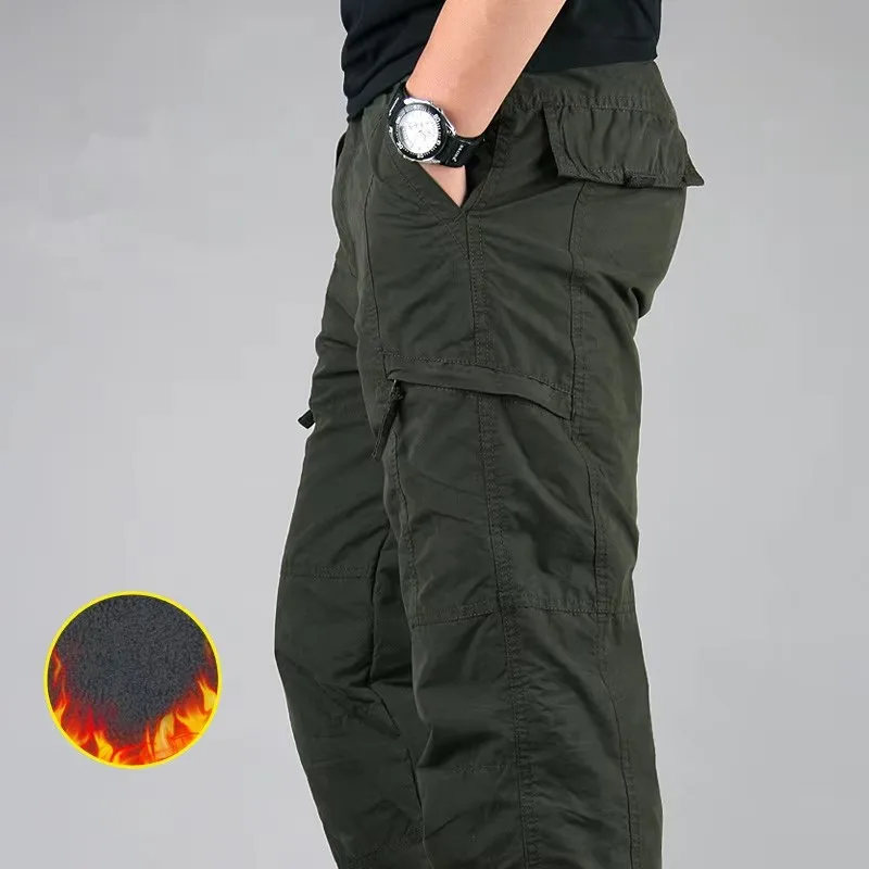 Men's Fleece Cargo Pants Winter Plush Tactical Pants Casual Joggers 3XL Korean Loose Hiking Running Warm Thermal Trousers
Men's Fleece Cargo Pants Winter Plush Tactical Pants Casual Joggers 3XL Korean Loose Hiking Running Warm Thermal Trousers