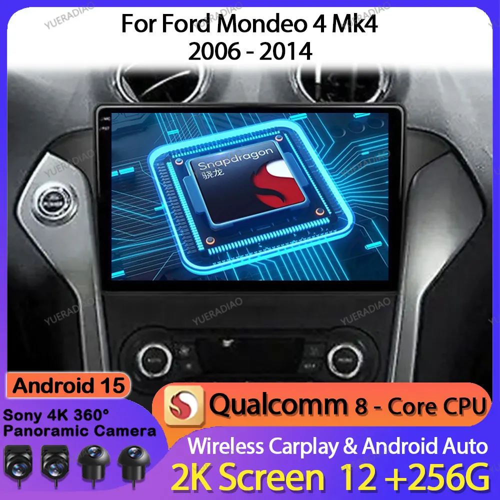 Автомобильный радиоприемник Android 15 для Ford Mondeo 4 MK4 2006-2010 GPS NAVI Мультимедийный стерео видеоплеер Головное устройство QLED Qualcomm 2DIN BT
Автомобильный радиоприемник Android 15 для Ford Mondeo 4 MK4 2006-2010 GPS NAVI Мультимедийный стерео видеоплеер Головное устройство QLED Qualcomm 2DIN BT