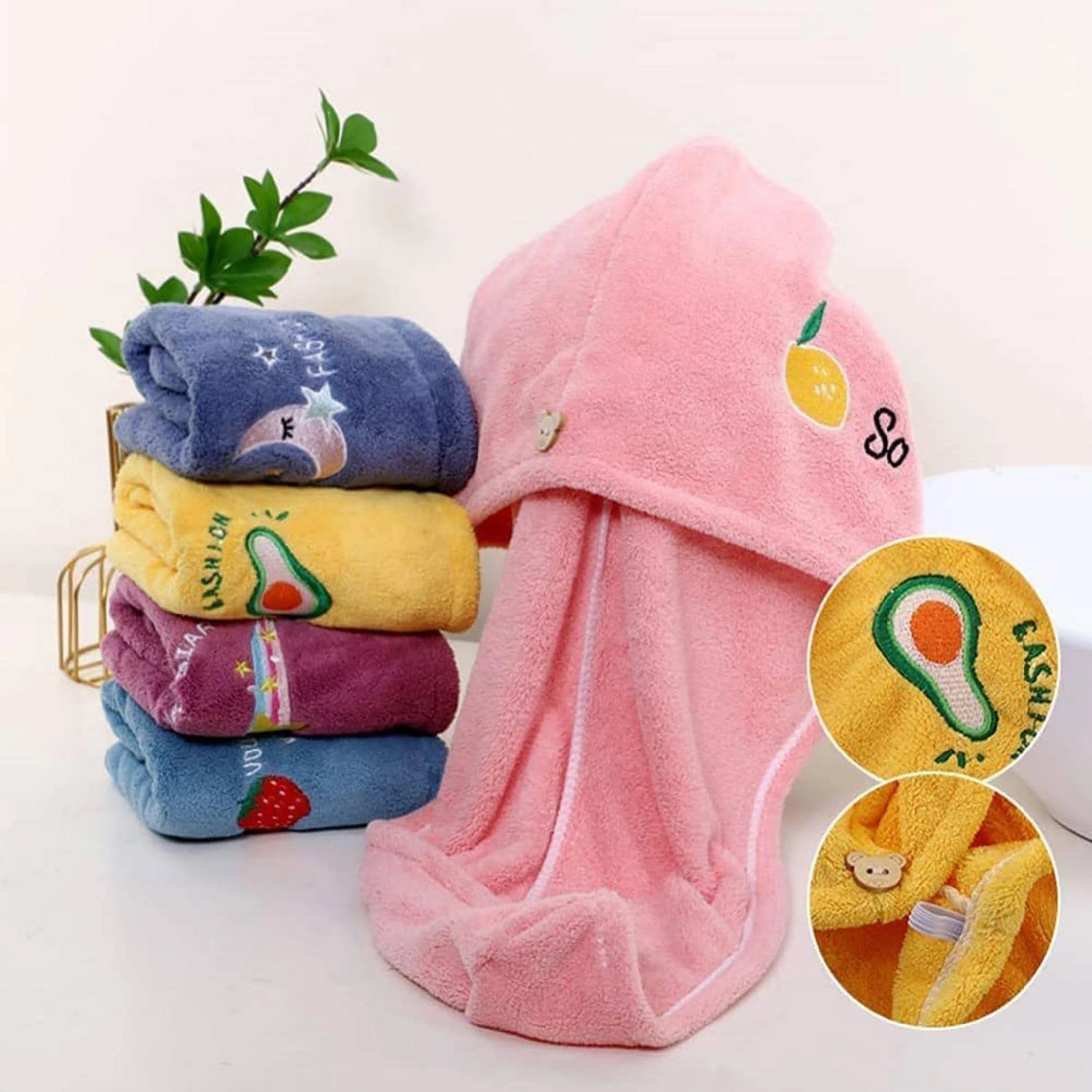 Dry Hair Cap Bath Cap with Water Absorption Fast Dry Hair Towel Being Soft without Falling Hair Super Strong Water Absorption
Dry Hair Cap Bath Cap with Water Absorption Fast Dry Hair Towel Being Soft without Falling Hair Super Strong Water Absorption